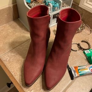 FINAL PRICE Maroon booties